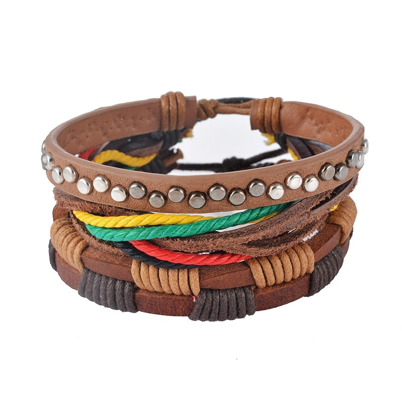 ELNA Leather Bracelet Men