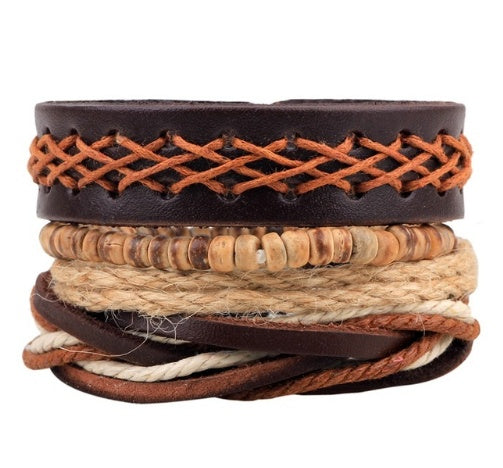 ELNA Leather Bracelet Men